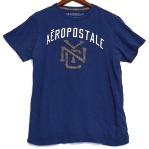 Aeropostale Short Sleeve Tee Shirt Size Medium Blue